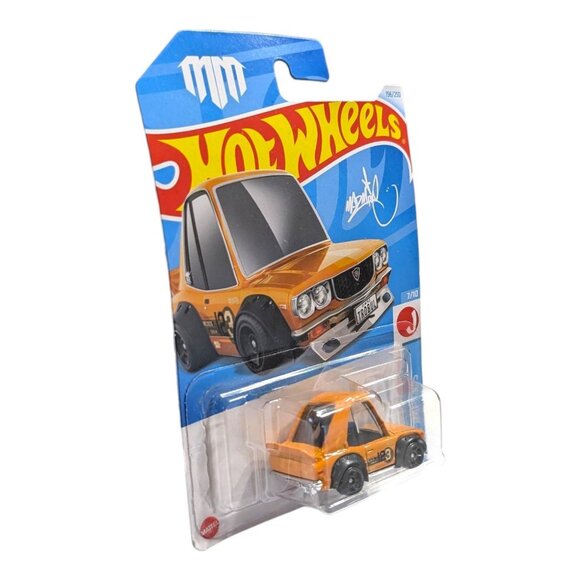 Hot Wheels Mazda RX-3 Tooned Orange #156 Mainline Case H New JDM - Picture 2 of 8